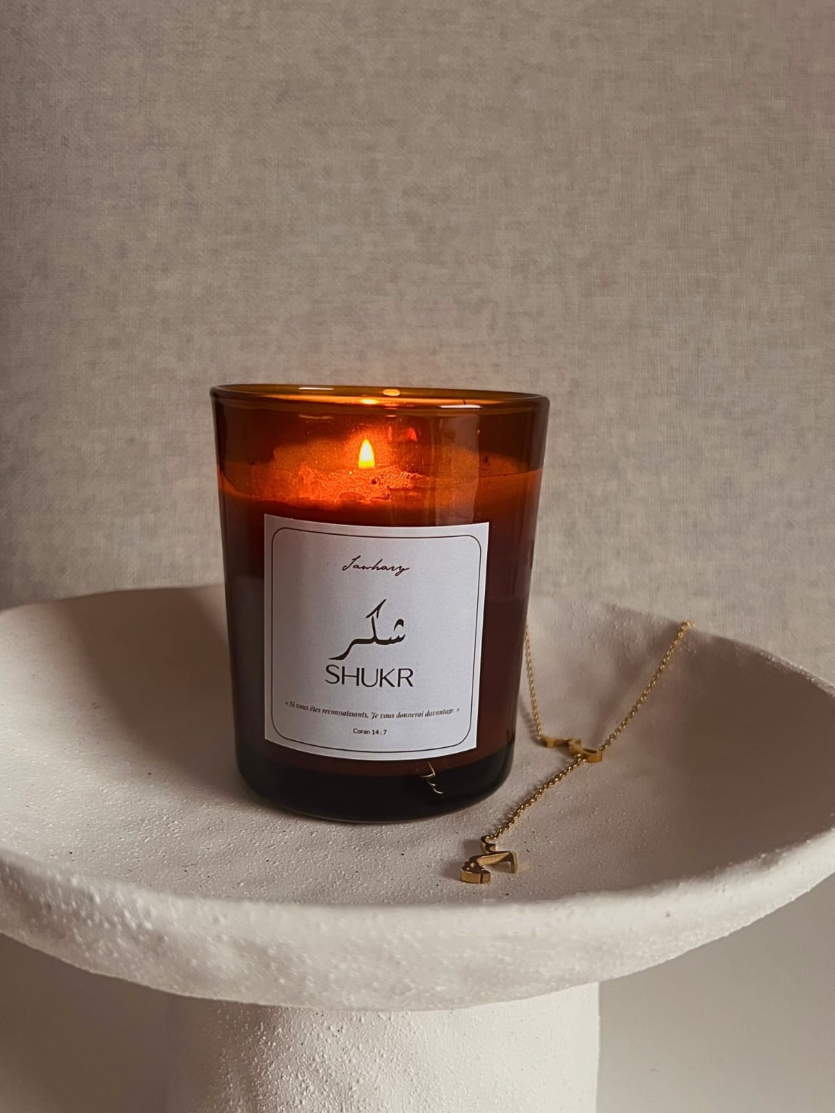 Bougie SHUKR — Musc Layali